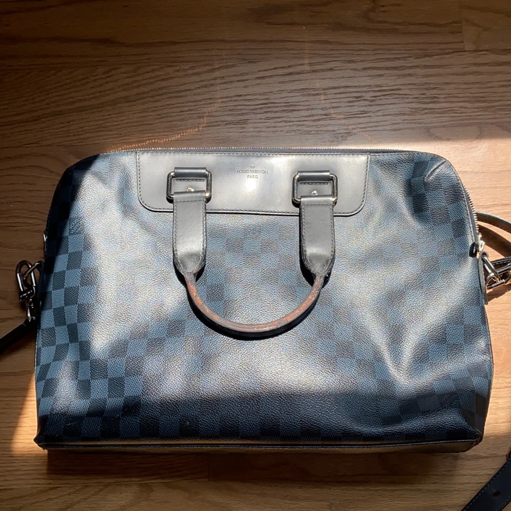 Louis Vuitton Laptop / Briefcase Damier Graphite (Black/Grey)
